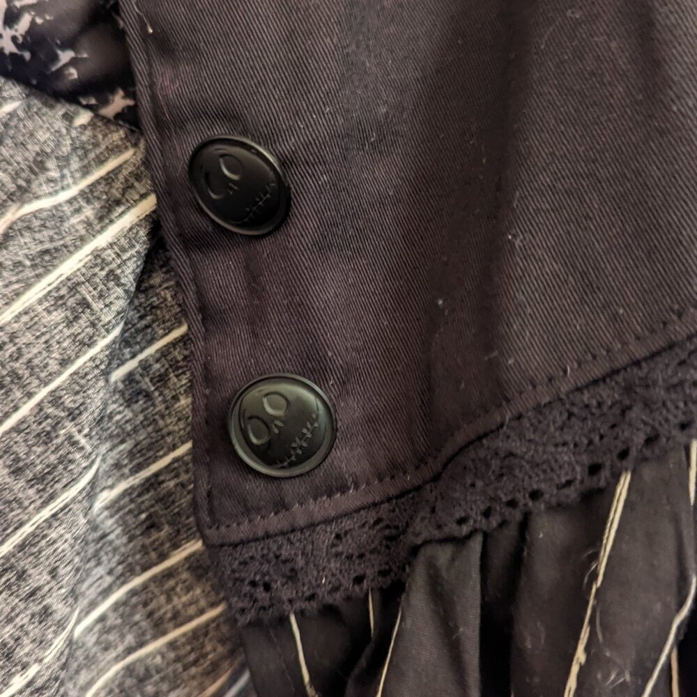 NWOT Jack Skellington Hot Topic Disney Jacket Laces Nightmare Before Christmas M - Picture 8 of 11
